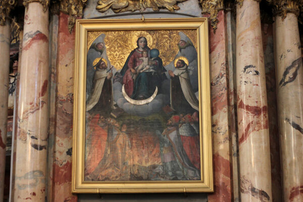 DIEVO-MOTINA Our Lady – The Savior of Souls in Purgatory Madonna with Child